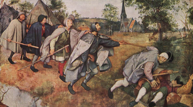 The Blind Leading the Blind, also know as The Parable of the Blind Flemish, c.1568 Northern Renaissance Pieter Bruegel the Elder