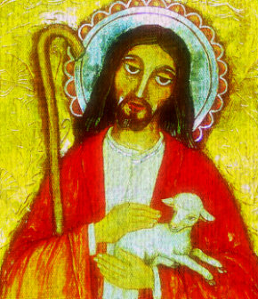 jesus as shepherd art